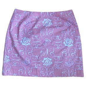 Lilly Pulitzer Pink Iron Maiden Skirt 14 EUC
